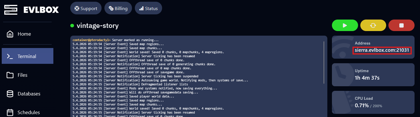 Server Address